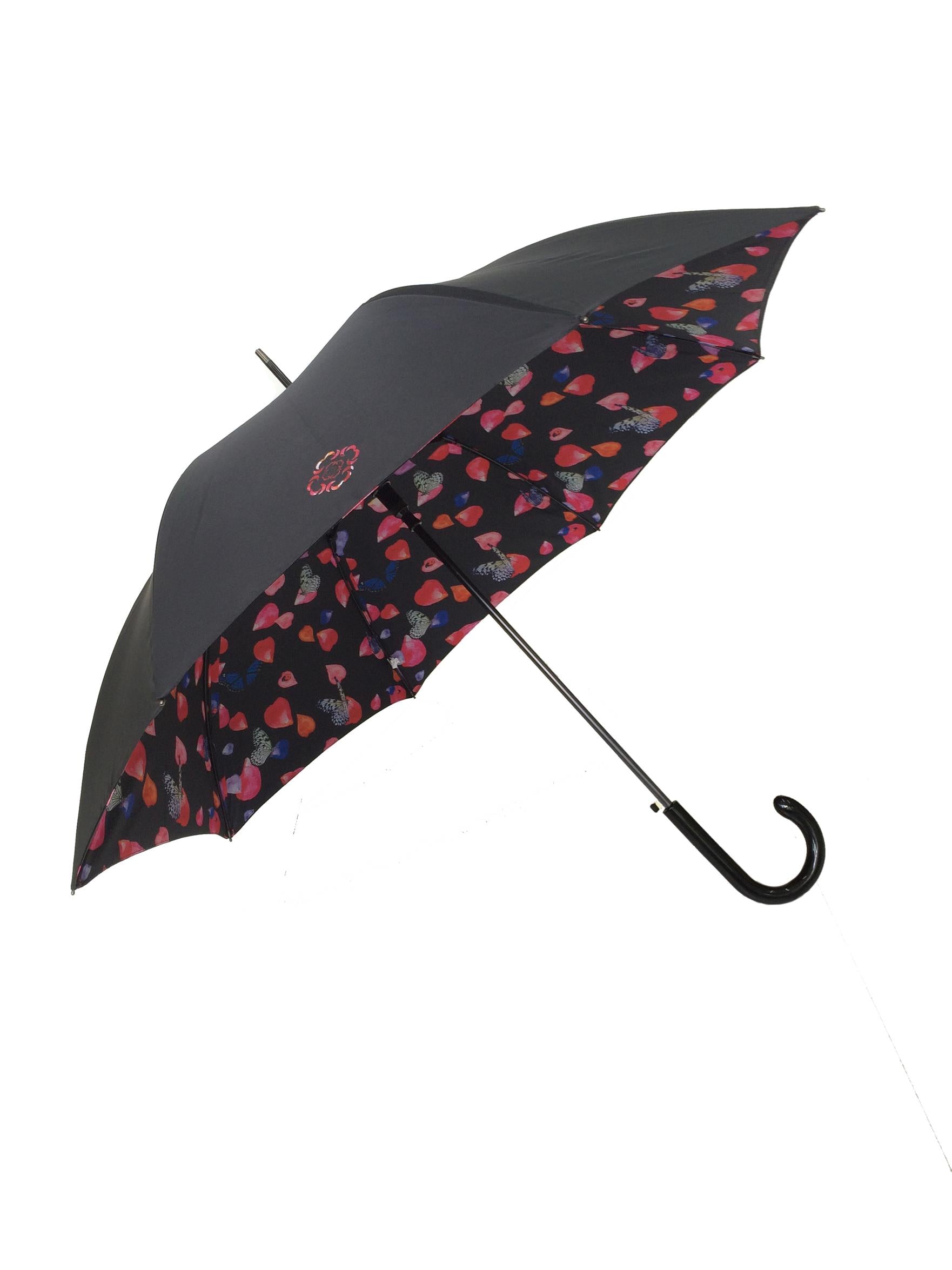 Parapluie droit femme automatique pétale
