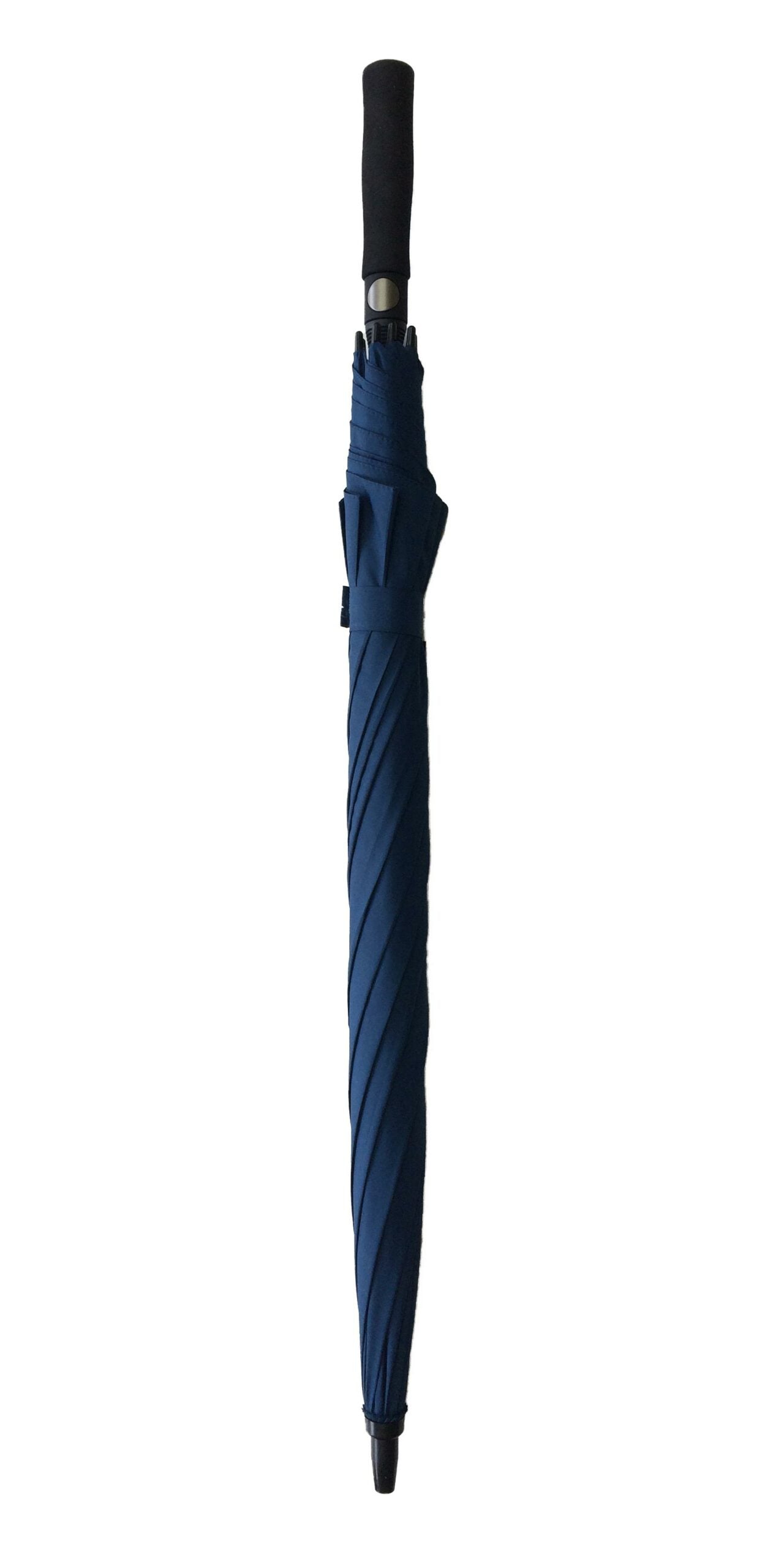 Parapluie droit golf homme automatique bleu