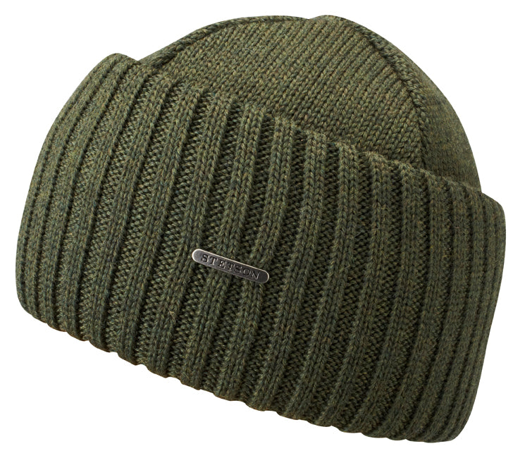 Bonnet en tricot Northport Merino Wool Stetson kaki