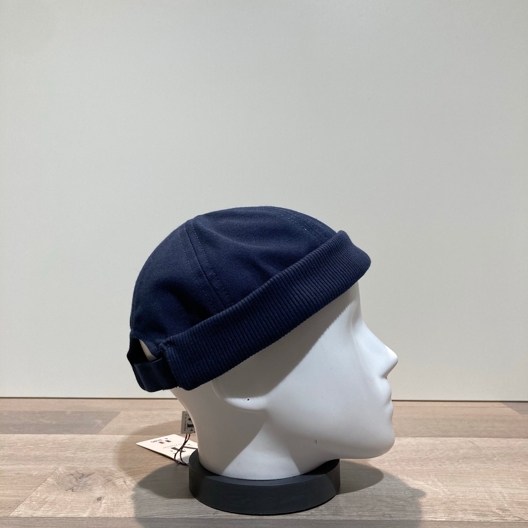 Bonnet Docker coton marine