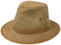 Chapeau Traveller en cuir Calf Leather Stetson beige