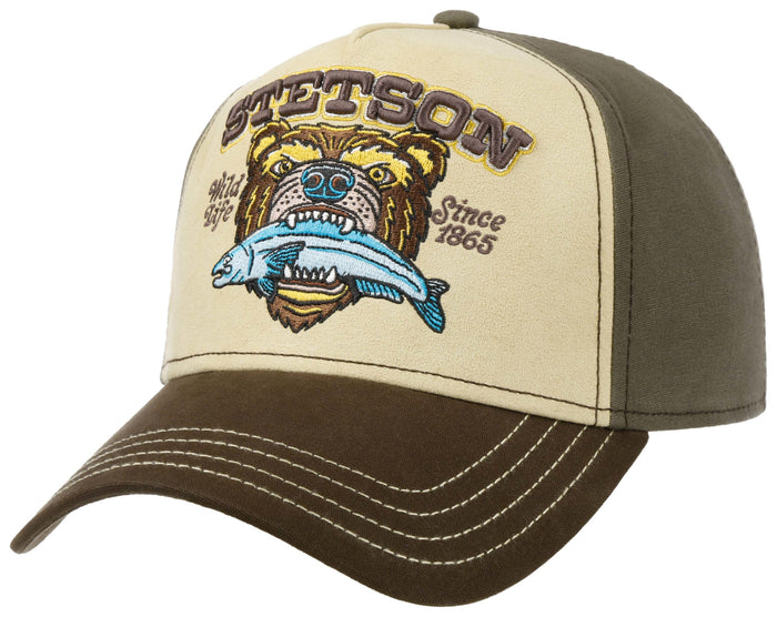 Casquette Trucker Wild Life Since 1865 Stetson beige-marron