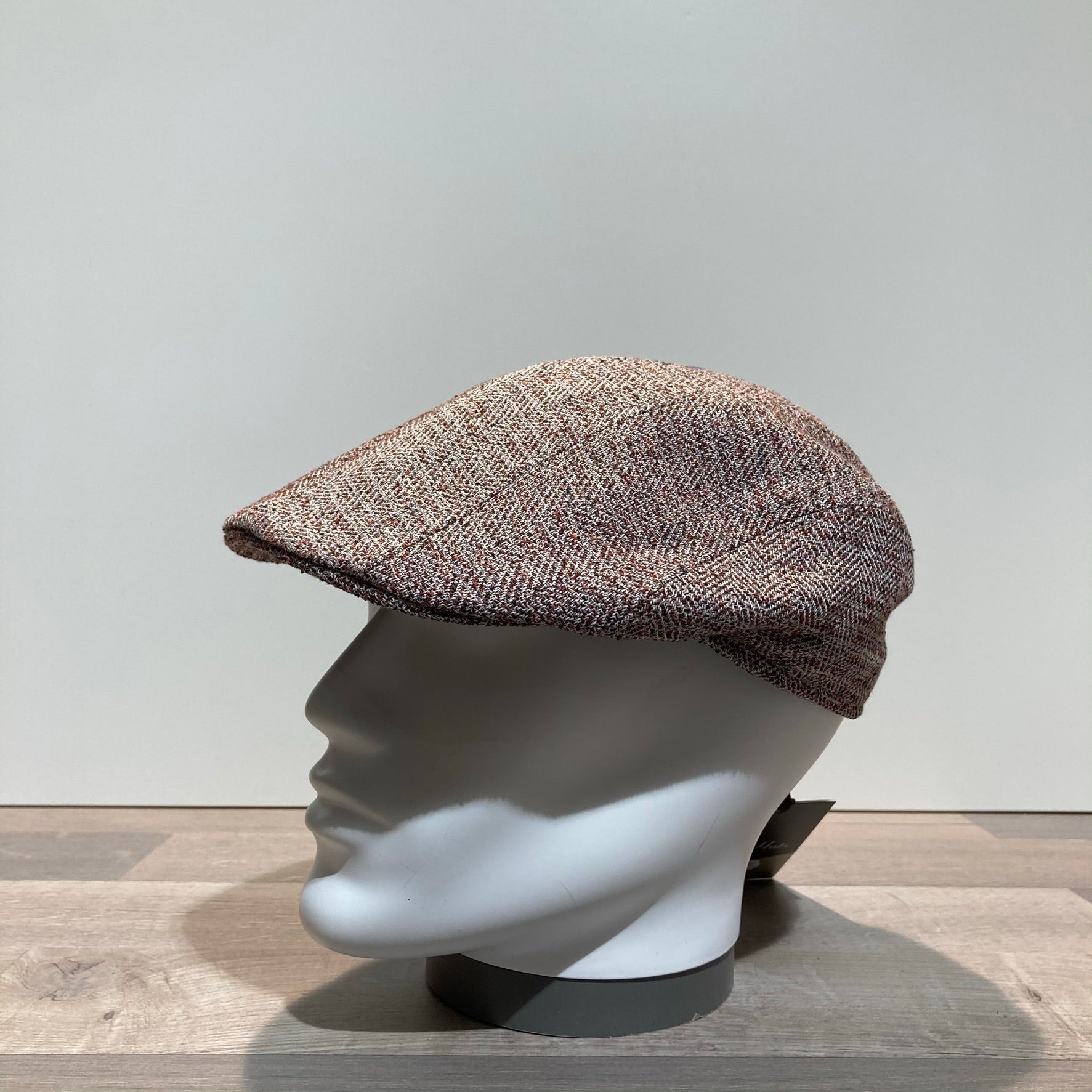 Casquette beige-brique doublée