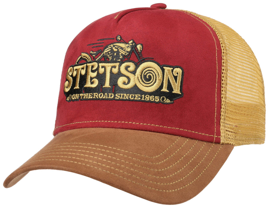 Casquette Trucker Cap On The Road Stetson marron