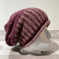 Bonnet gros volume bordeaux doublé