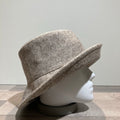 Bob laine des Pyrénées beige chevrons doublure coton bio