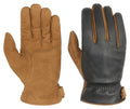 Gants en cuir Nappa Nubuck Stetson marron-bleu