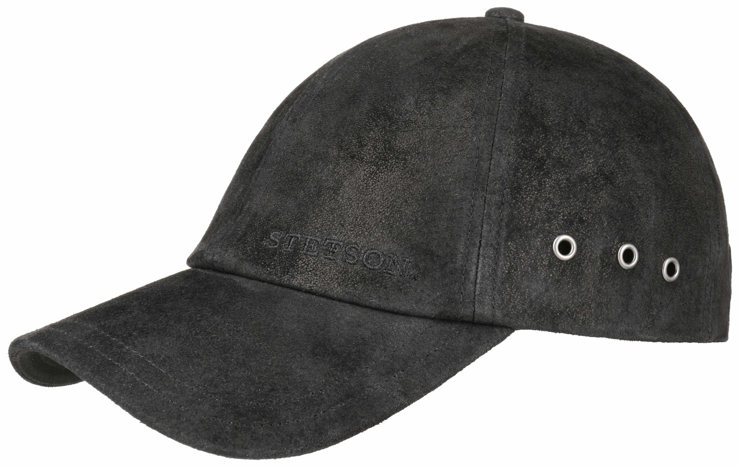 Casquette baseball Rawlins Stetson cuir noir