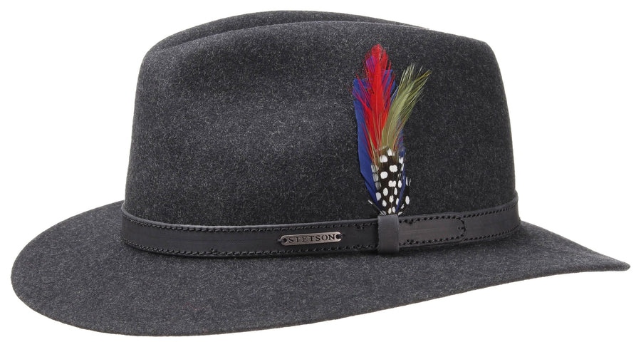 Chapeau en feutre Traveller Powell Stetson anthracite