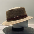 Chapeau canotier raphia Madagascar malléable ajustable