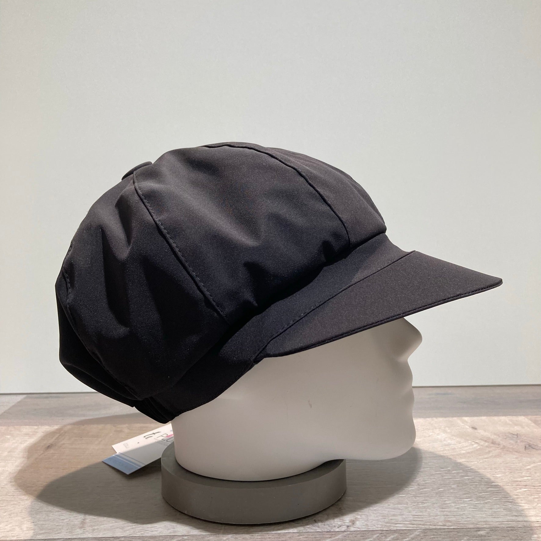 Casquette de pluie noir élastiquée doublée
