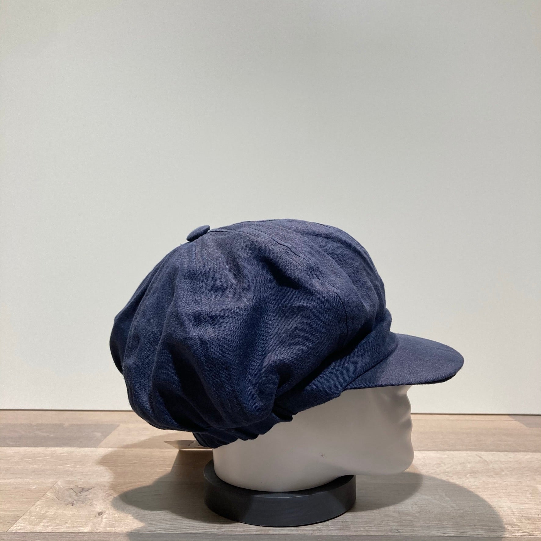Casquette gavroche gros volume marine élastiquée