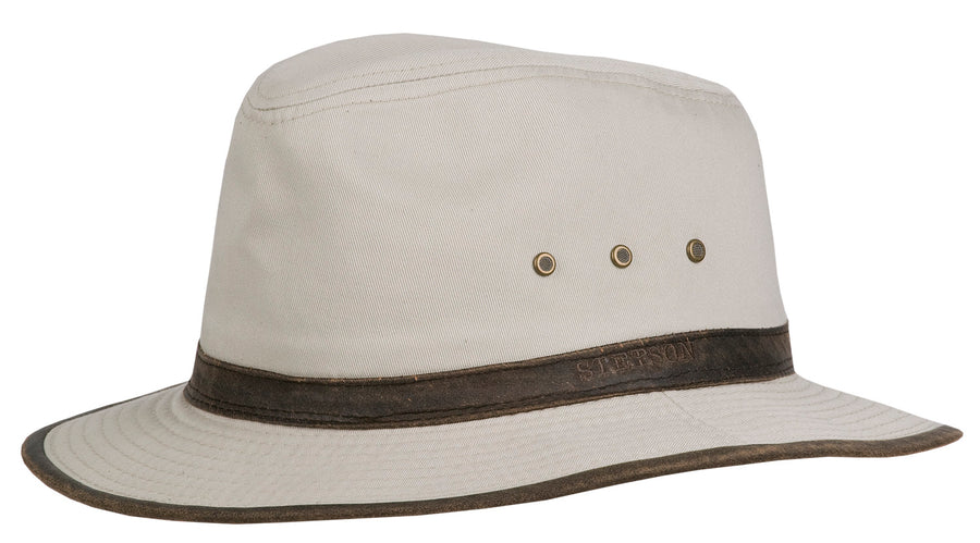 Chapeau Traveller Ava Cotton Stetson beige clair