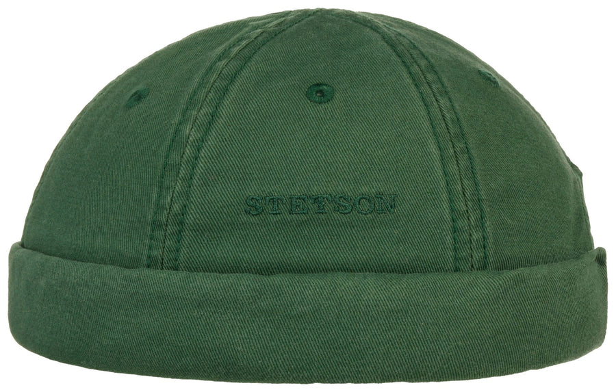 Bonnet Docker Ocala Cotton Stetson vert foncé