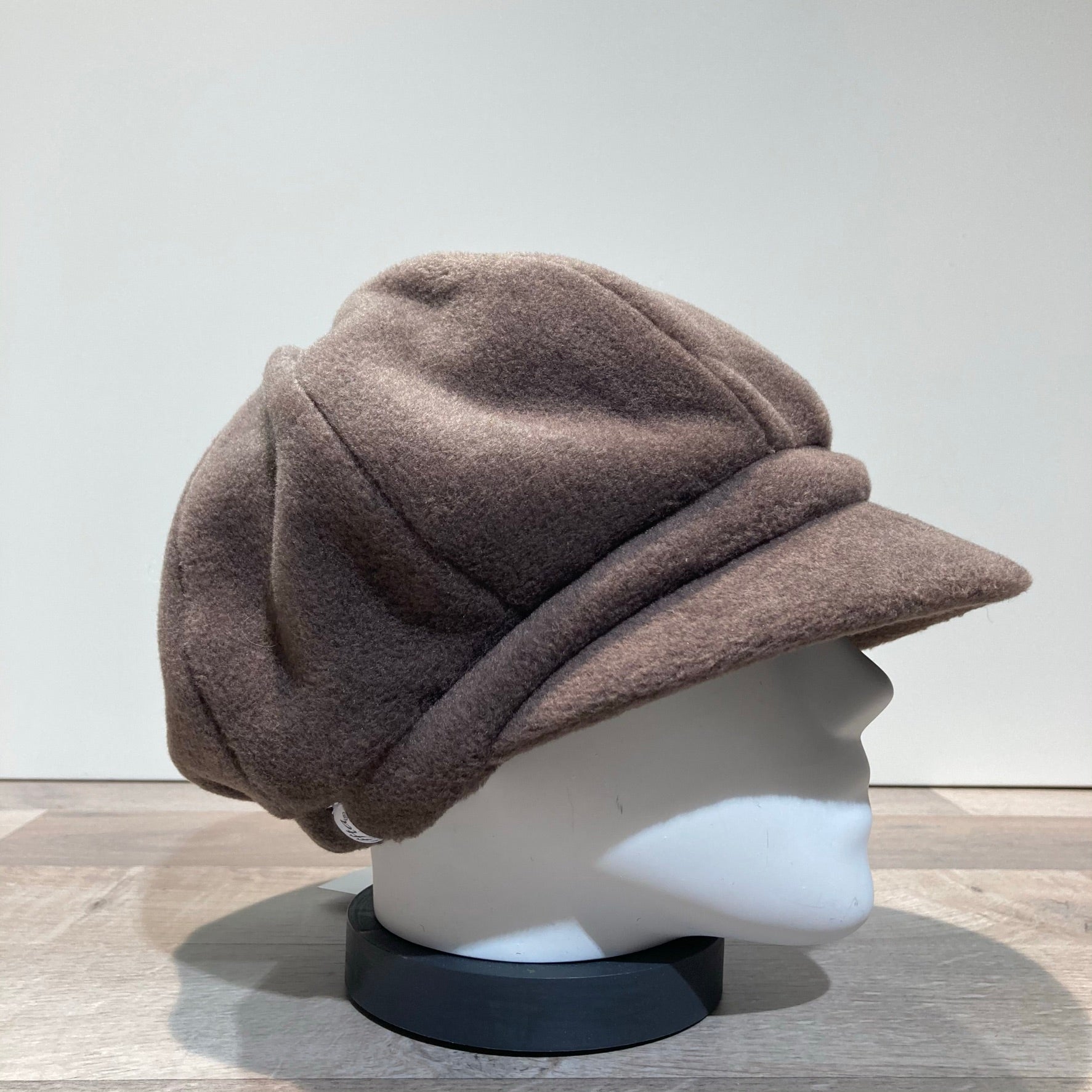 Casquette gavroche polaire élastiquée taupe
