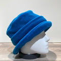 Chapeau cloche polaire bleu doublé