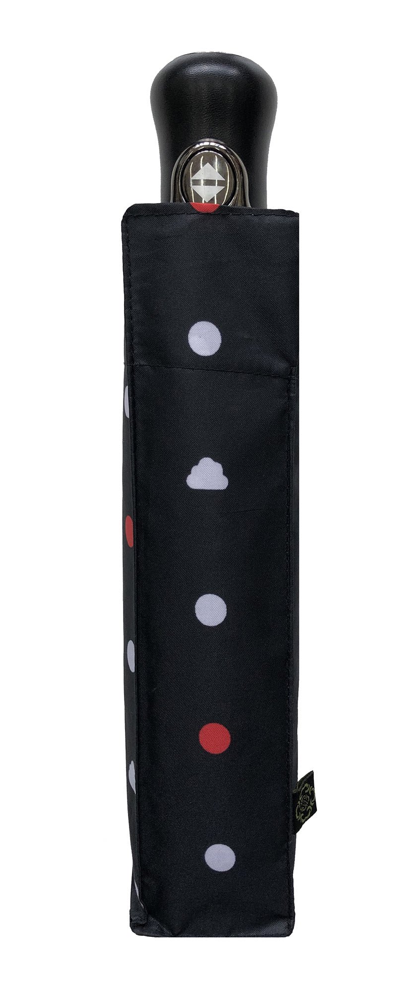 Parapluie pliant Pois nuages rouge femme automatique