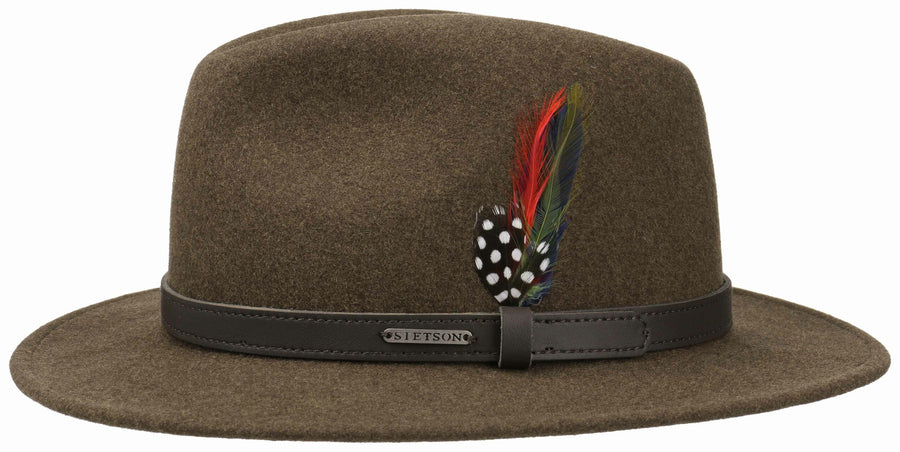 Chapeau en feutre Traveller Powell Stetson marron