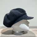 Casquette gavroche gros volume velours côtelé noir élastiquée doublure polaire