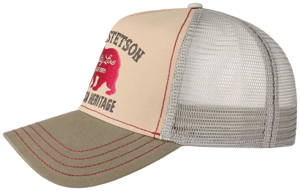 Casquette Trucker Cap Bear Stetson beige