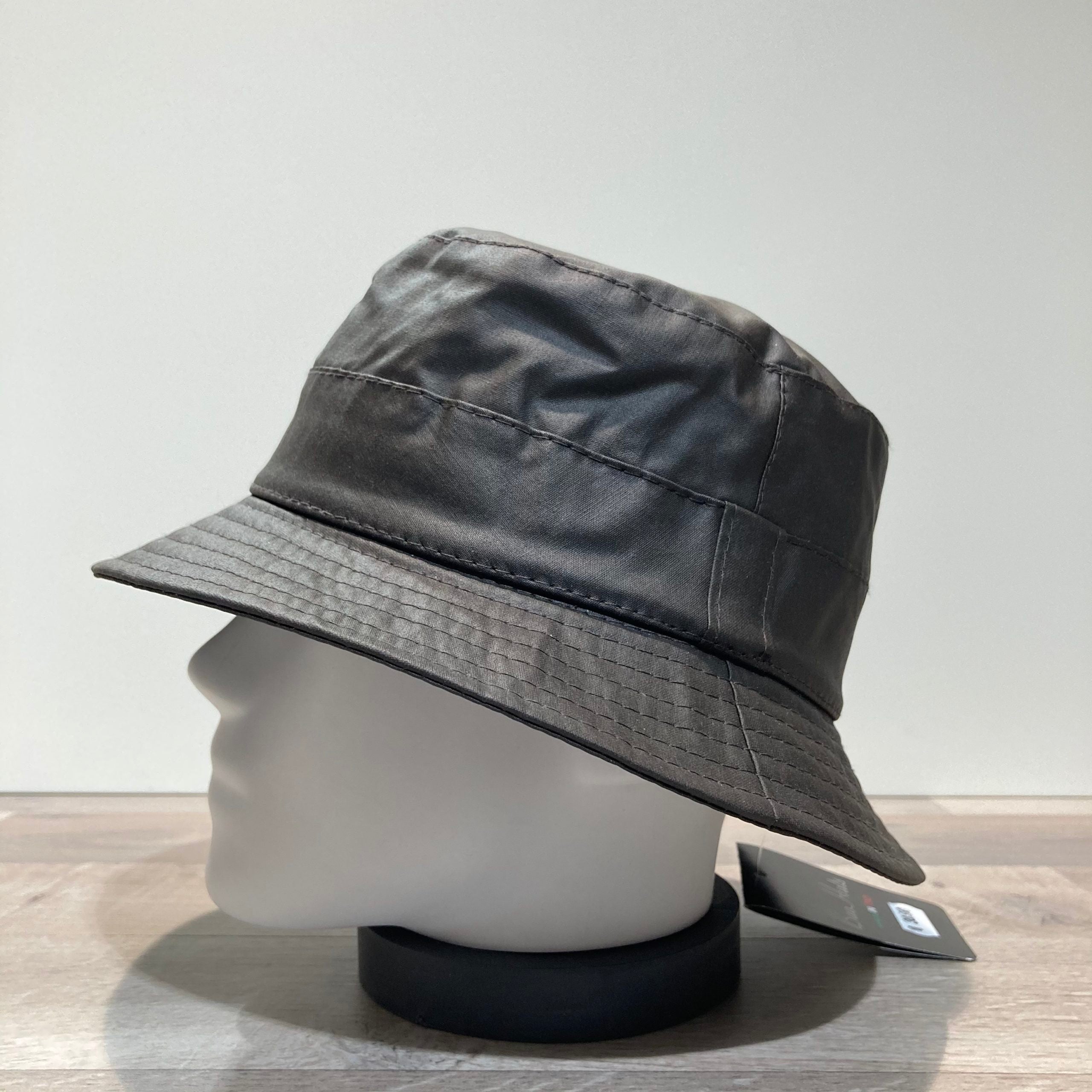Bob de pluie coton marron foncé doublé