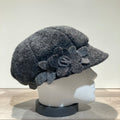 Casquette gavroche gris foncé élastiquée doublure polaire