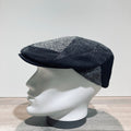 Casquette laine vierge patch noir doublée