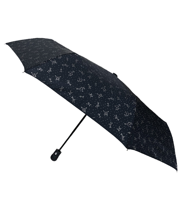 Parapluie pliant constellation bleu femme automatique