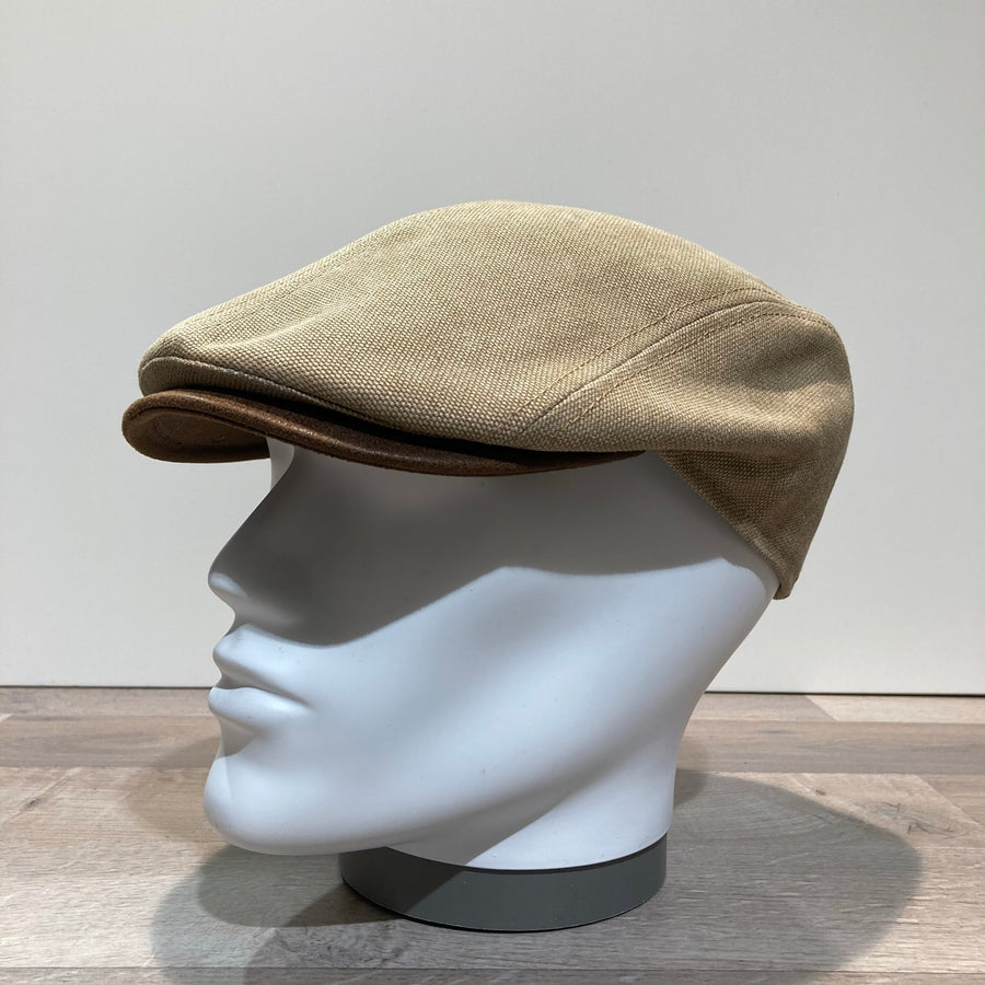 Casquette coton canvas beige