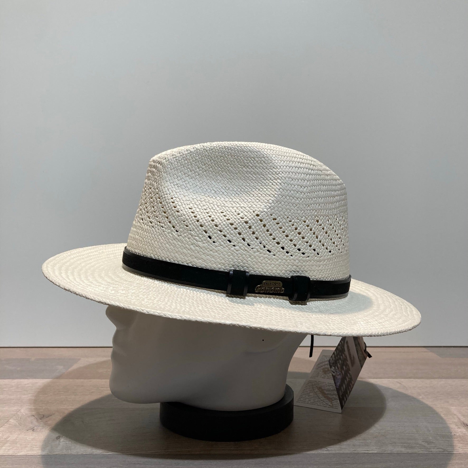 Chapeau panama ajouré ajustable