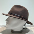 Chapeau feutre laine marron foncé