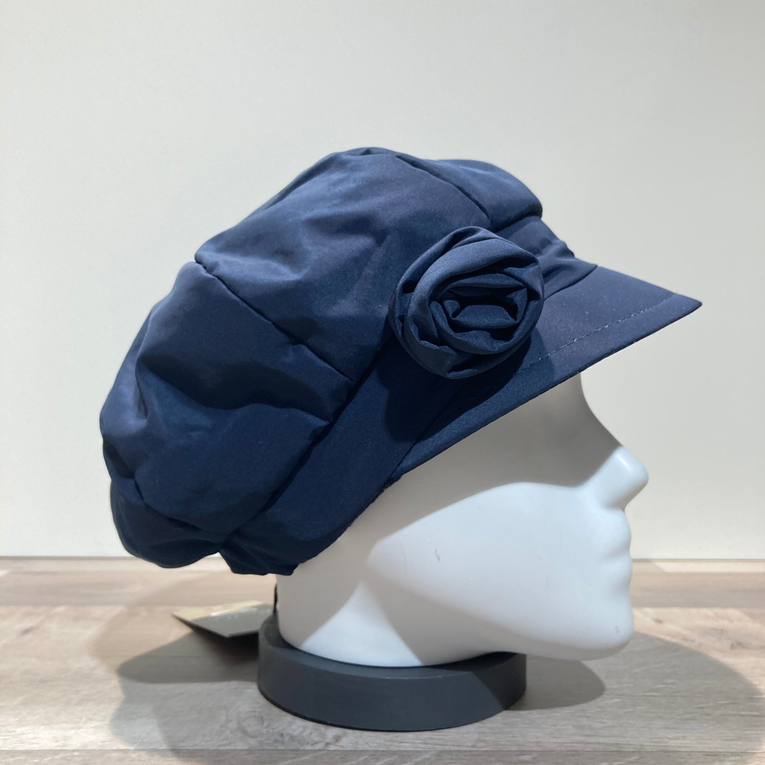 Casquette de pluie marine élastiquée doublure polaire