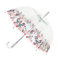 Parapluie cloche fleurs femme automatique transparent