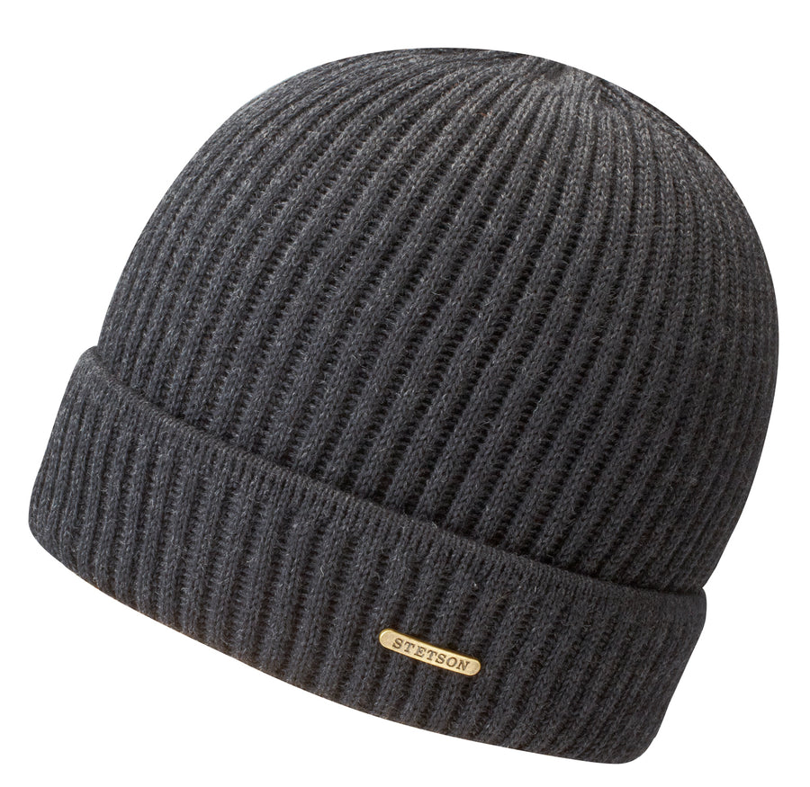 Bonnet en tricot Parkman Stetson gris anthracite
