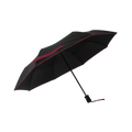 Parapluie pliant femme automatique noir petite bordure violet