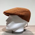 Casquette laine vierge orange doublée