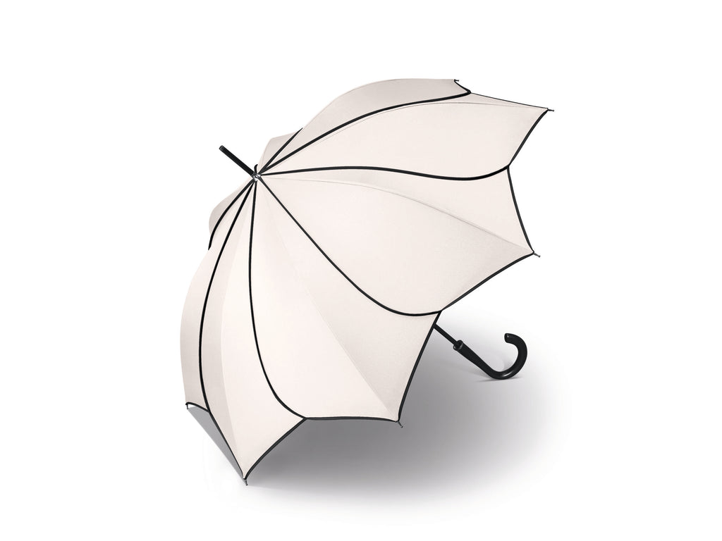 Parapluie droit mixte automatique Sunflower Pierre Cardin blanc