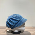 Casquette gavroche jean délavé élastiquée