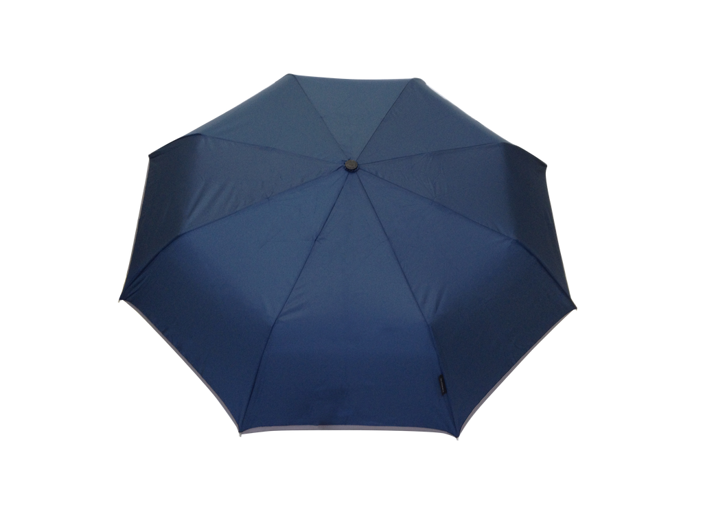Parapluie pliant femme automatique bleu petite bordure