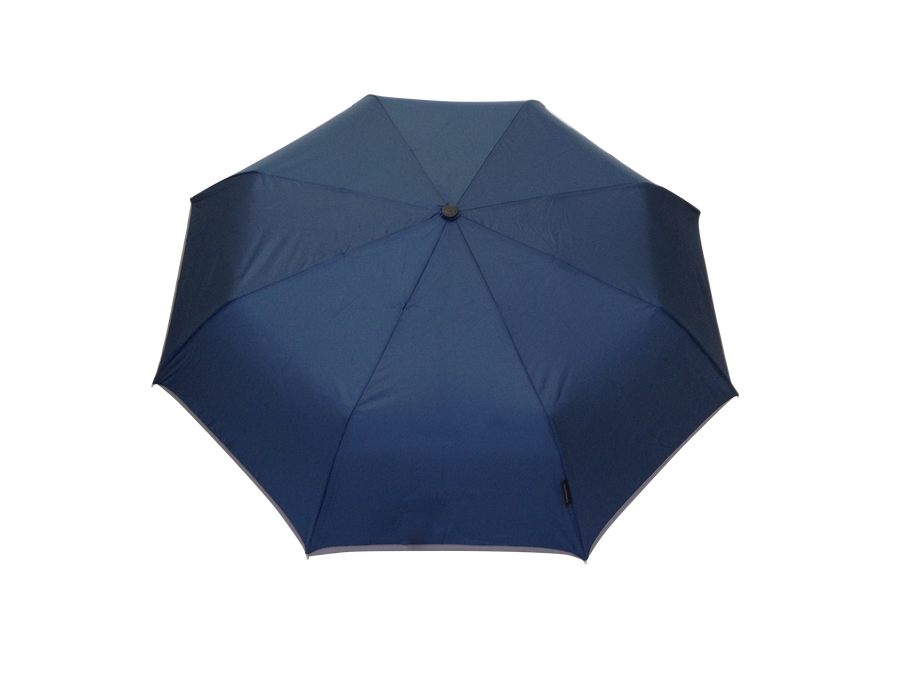 Parapluie pliant femme automatique bleu petite bordure