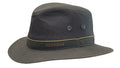 Chapeau Traveller Ava Waxed Cotton Stetson marron foncé