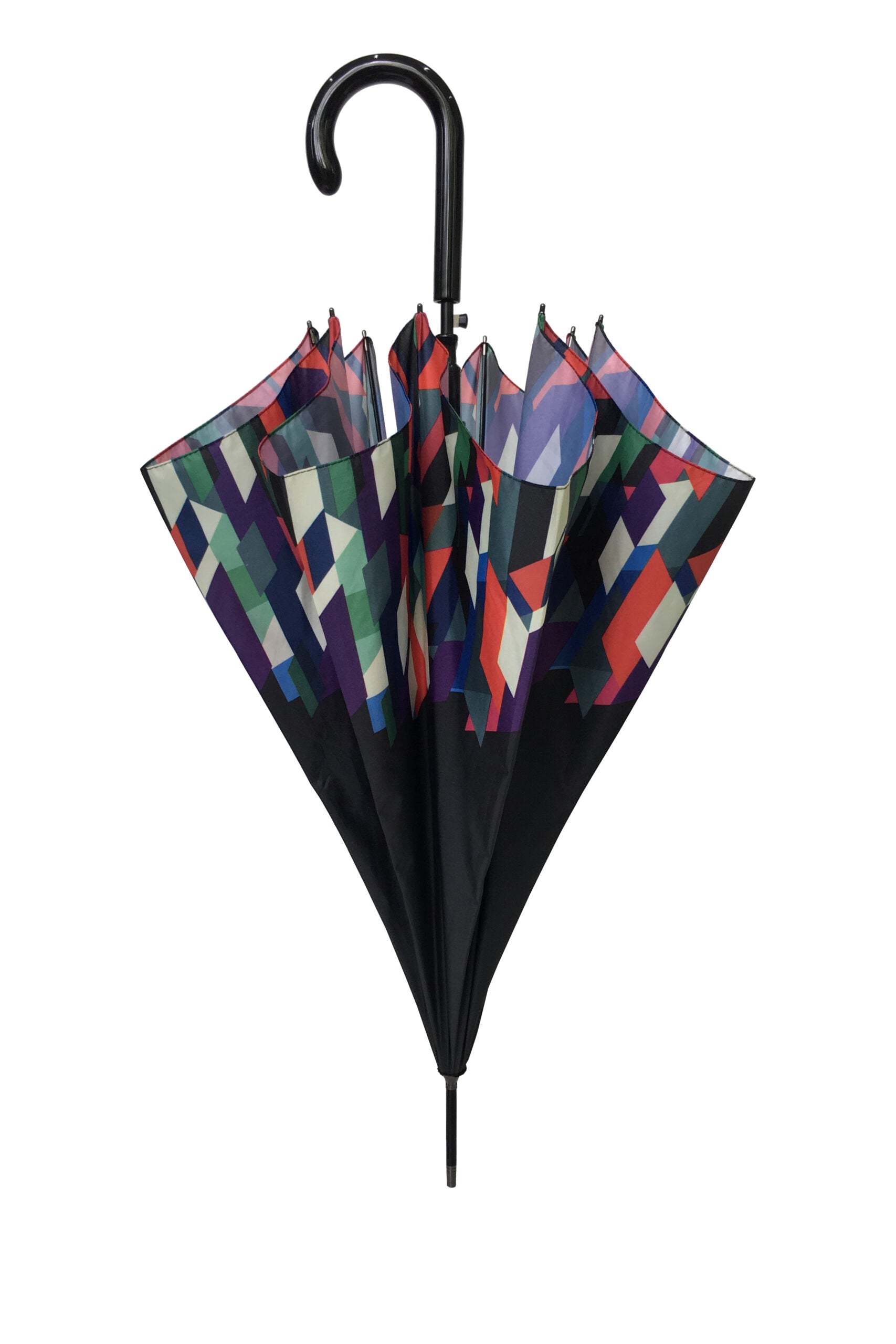 Parapluie droit femme automatique Geometric Colors