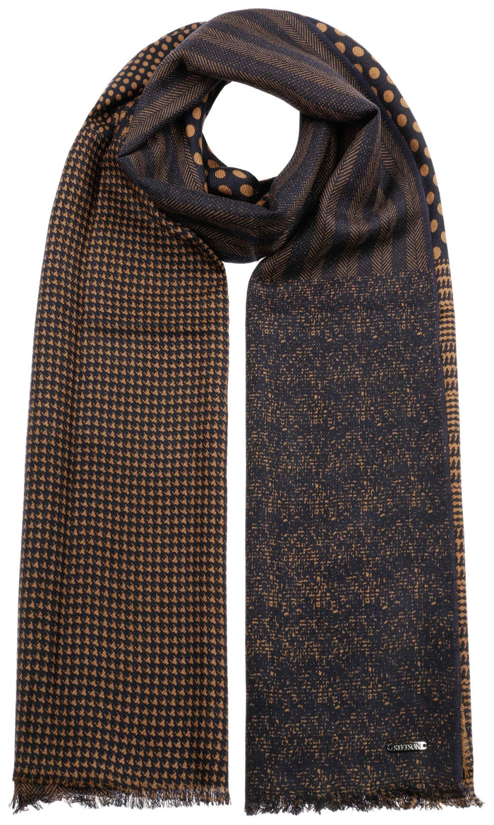 Echarpe en laine Style Mix Stetson bleu foncé