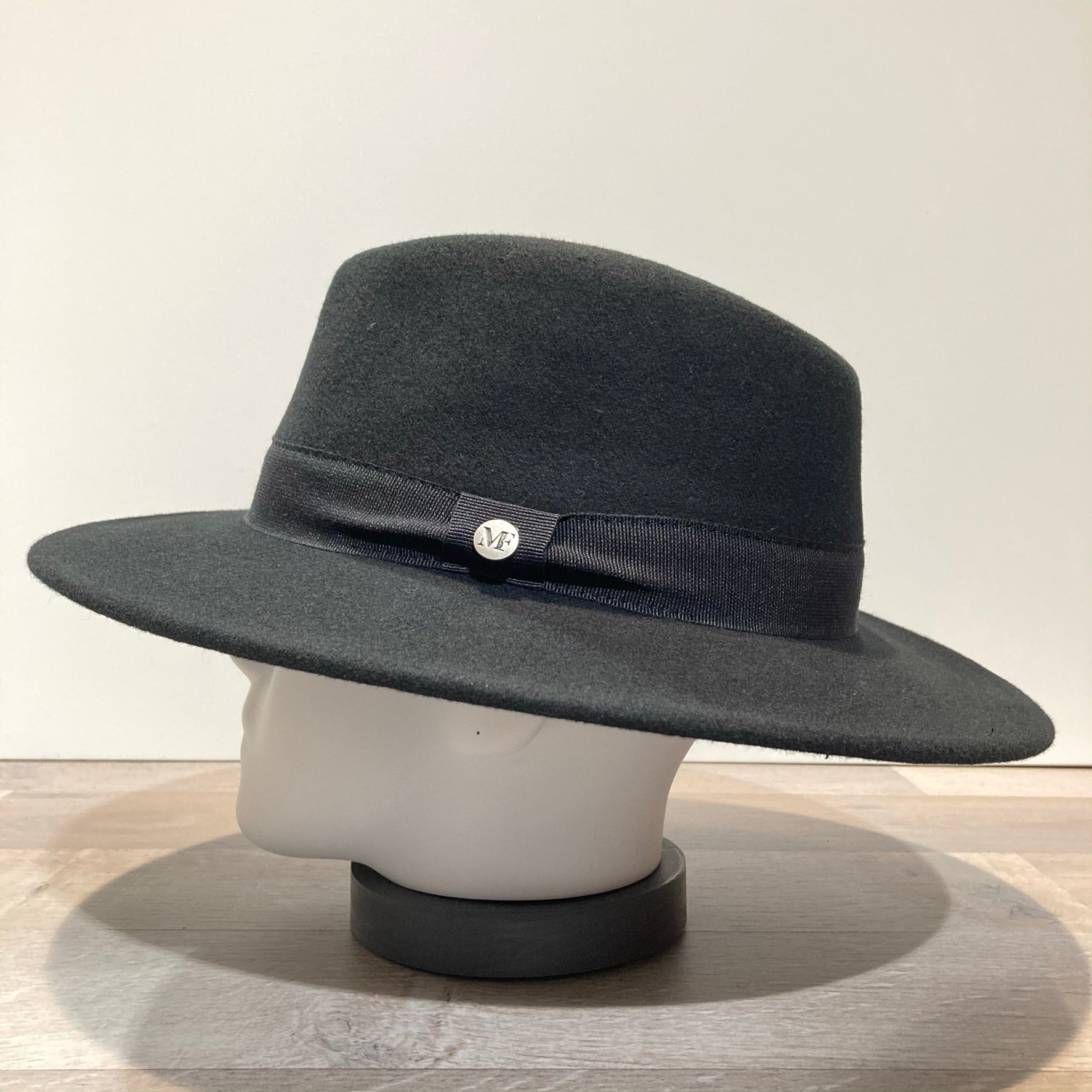 Chapeau feutre laine noir