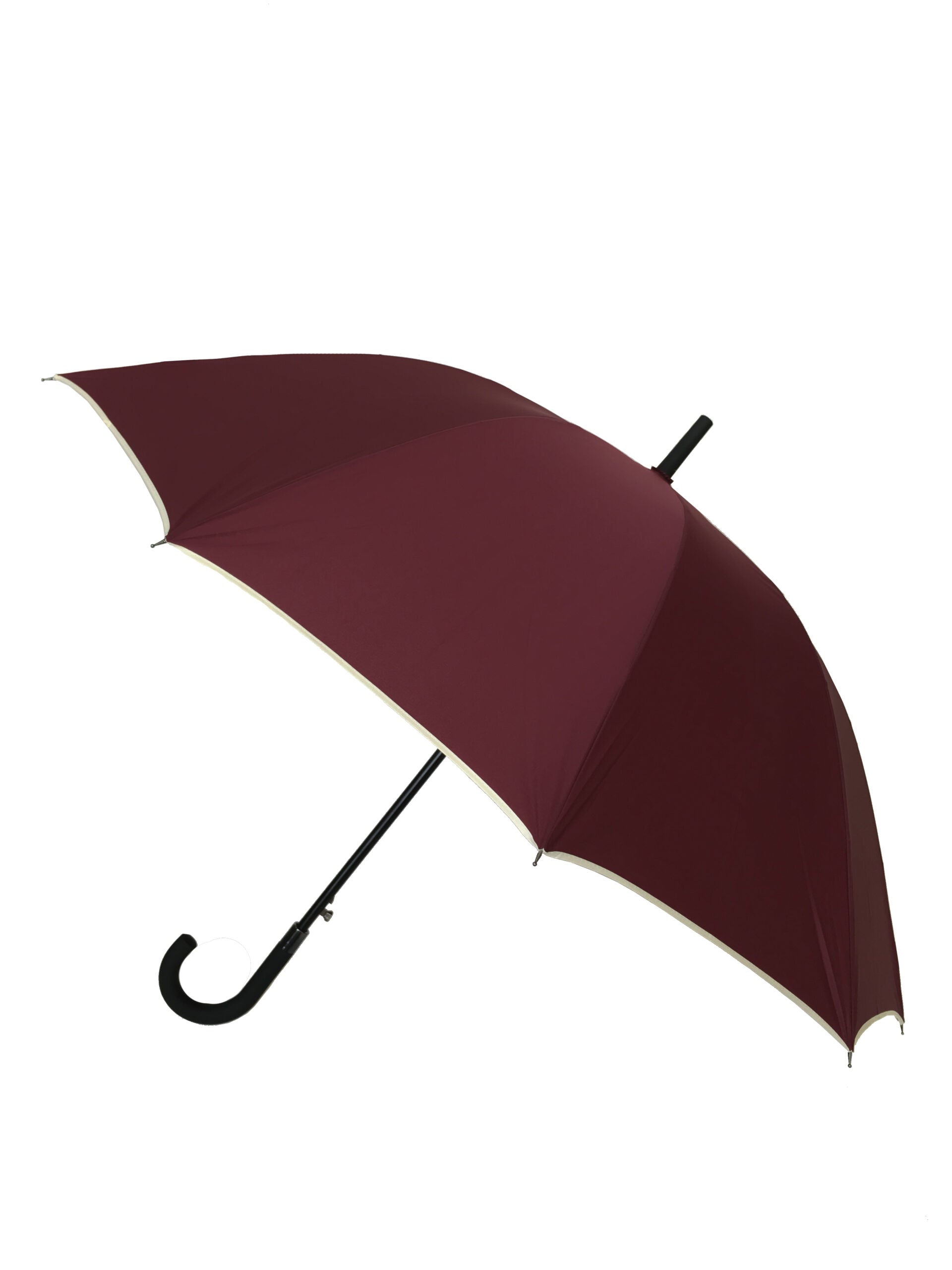 Parapluie droit mixte automatique bordeaux