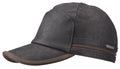 Casquette Byers Stetson cuir noir + protège-oreilles rabattables en polaire
