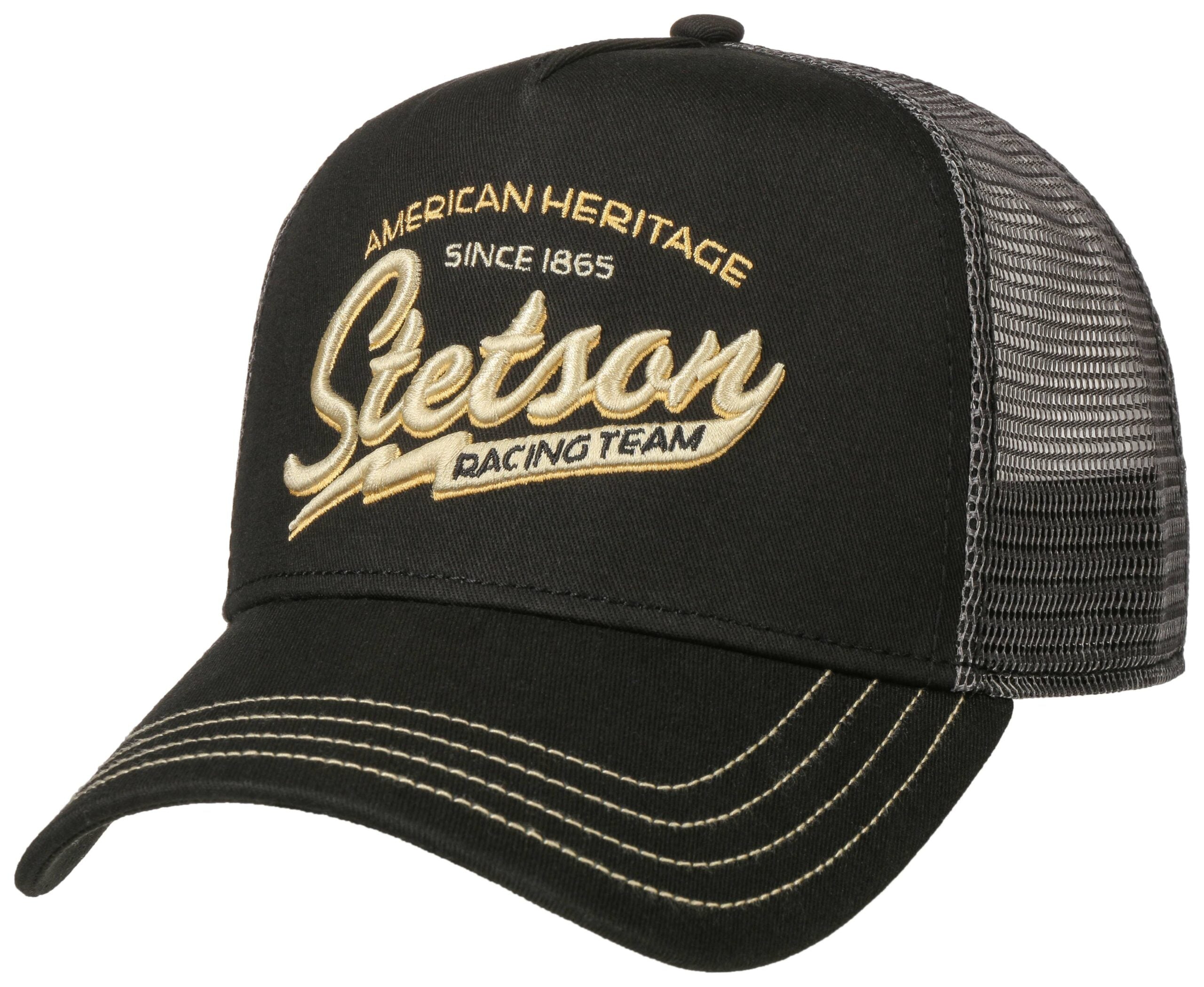 Casquette Trucker Cap Racing Team Stetson noir