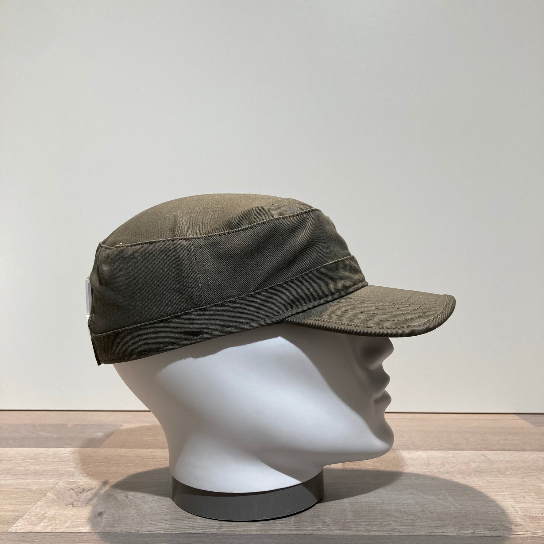 Casquette cubaine coton kaki ajustable