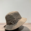 Chapeau bob de pluie taupe doublé