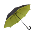 Parapluie droit mixte automatique noir et jaune